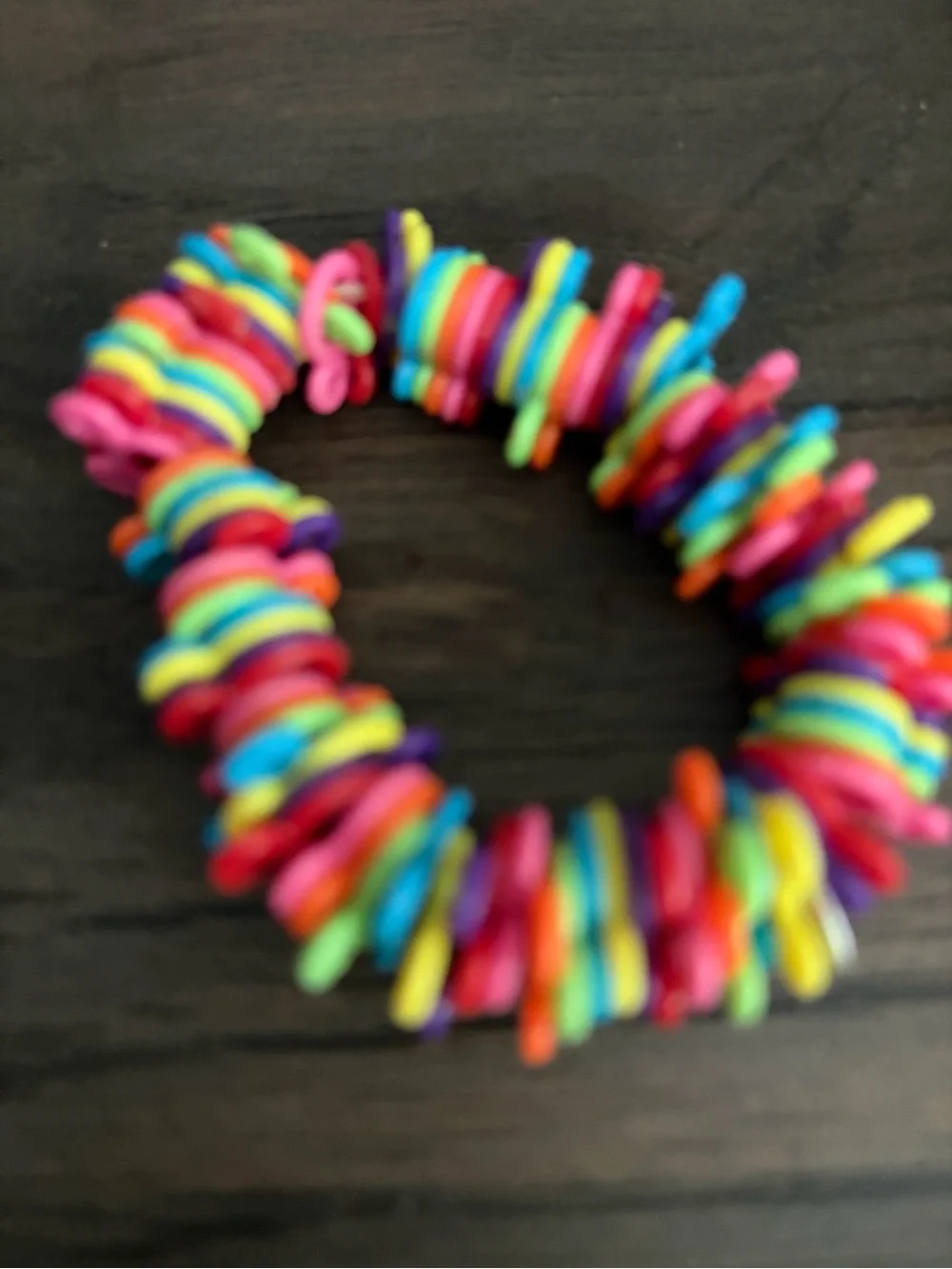 Disney parks Kids Rainbow Stretch Beaded Bracelet - Multicolor